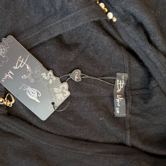 NWT Rhinestone Decorated Hoodie - L Be Mine Brand - Picture 3 of 4
